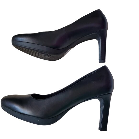 Clarks Ambyr Joy Black Heel Shoes Women's US Size 9 - Picture 5 of 9